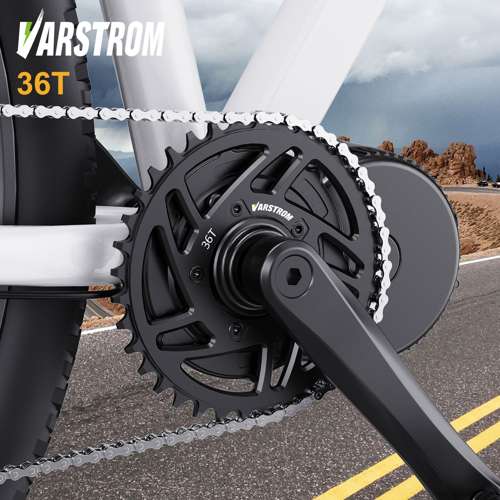 BAFANG BBS02B 48V 750W Mid Drive Motor Conversion Kit 500C Display 36T Chainring
