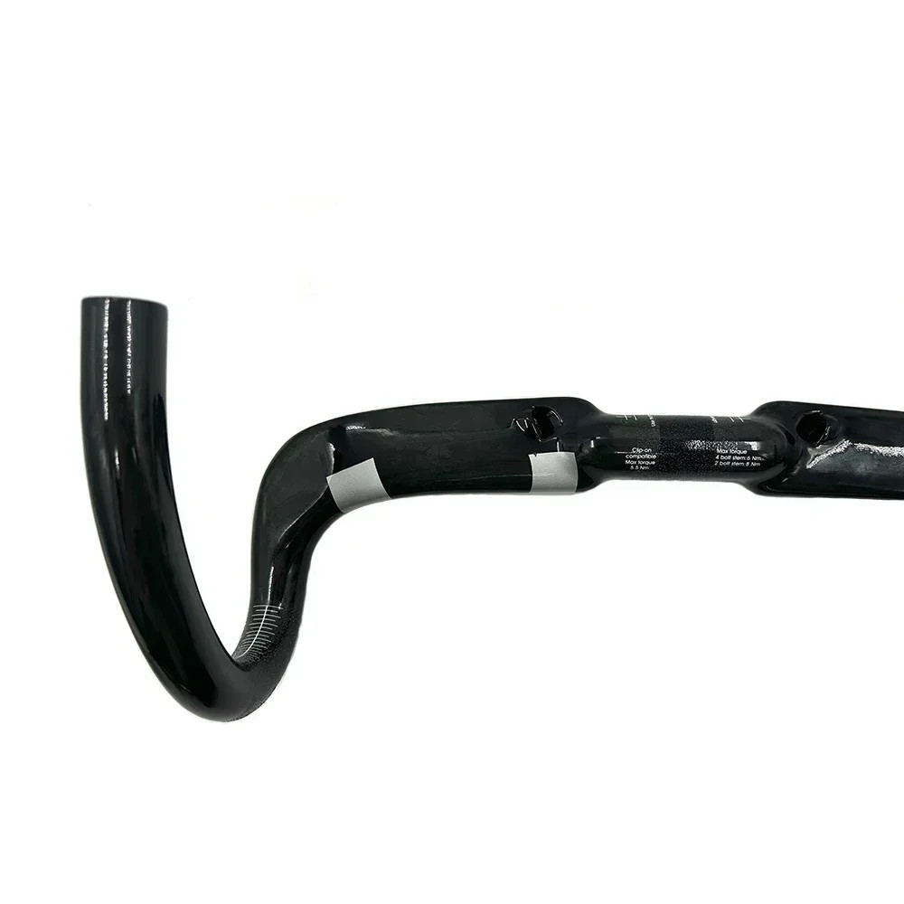 Full Carbon Road Bike Handlebar Gloss Black Top 31.8*380/400/420/440mm