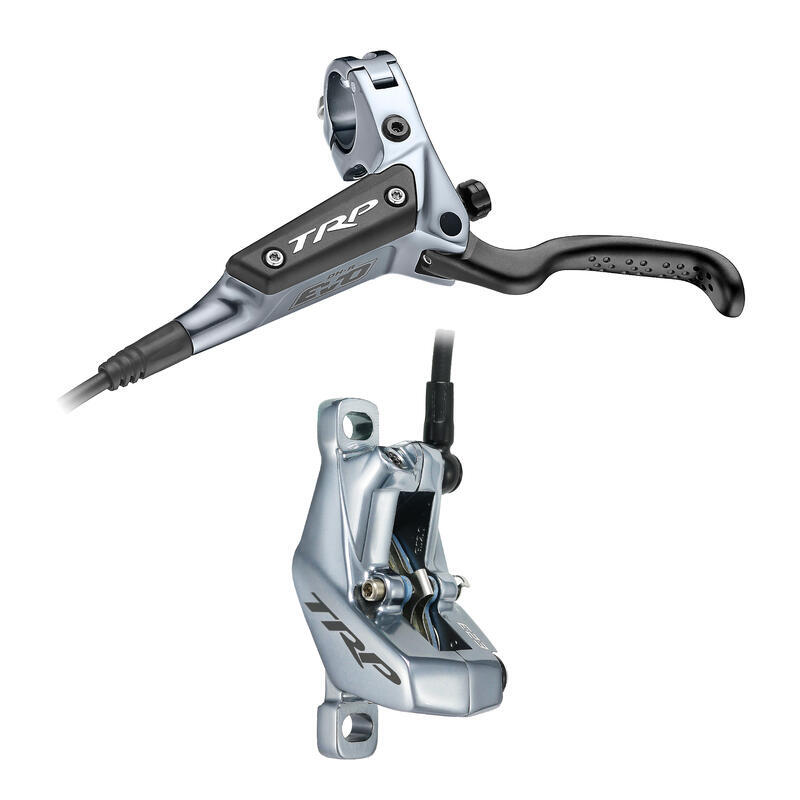 TRP DH-R EVO HD-M846 Hydraulic Disc Brake Set 4-Piston Caliper Front Rear GRAY V