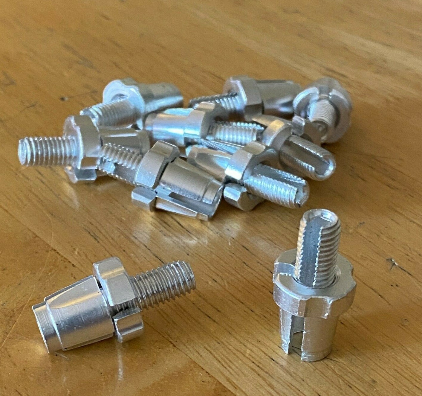 Lot (10 pcs) Bike Bicycle Brake Lever Barrel Adjuster Screws 7mm , Silver