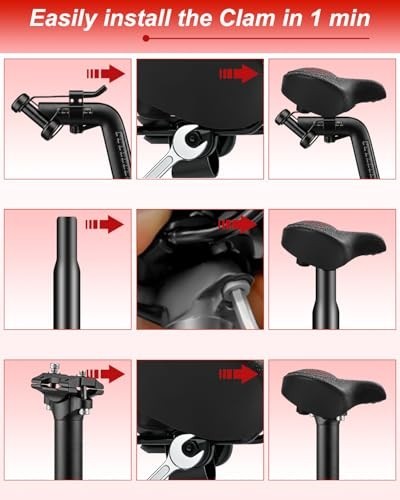 2026 NEW Oversized Bike Seat for Men and Women, Extra Wide Bicycle Seat Cushion,