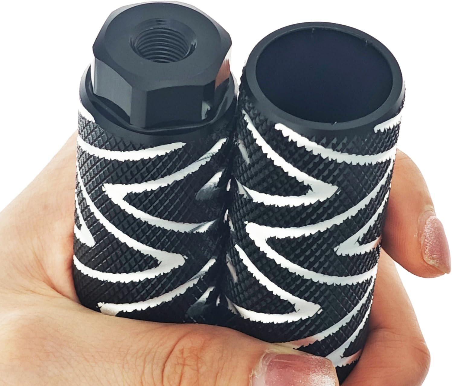 4 Pack Aluminum Alloy Bike Pegs Foot Pedals Backseats Stands Fit 3/8 Inch Axles