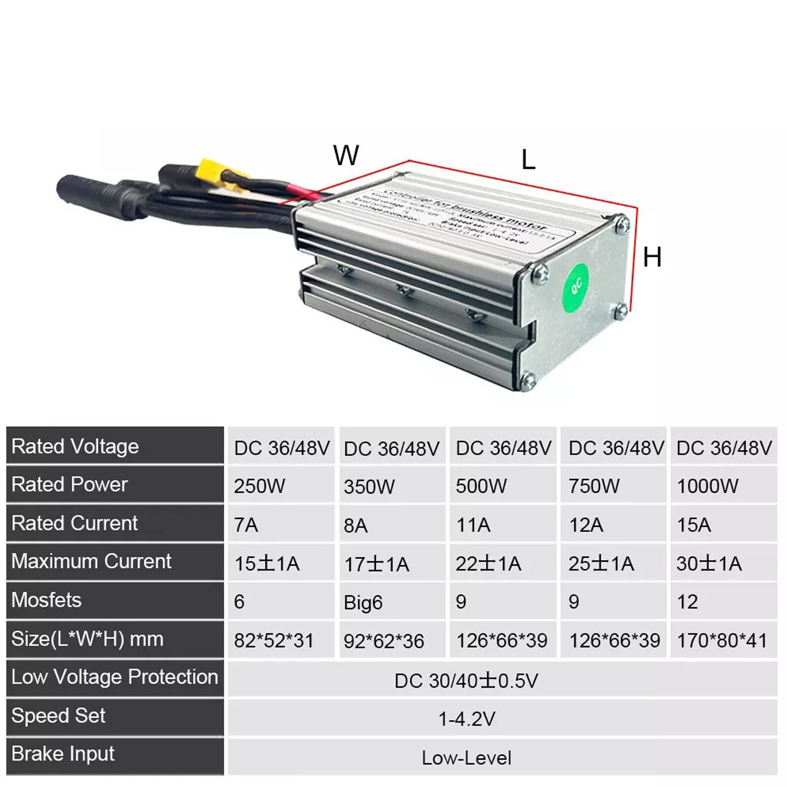 36V/48V 25A Ebike Waterproof Controller For 750W Brushless Motor Electric BiknR