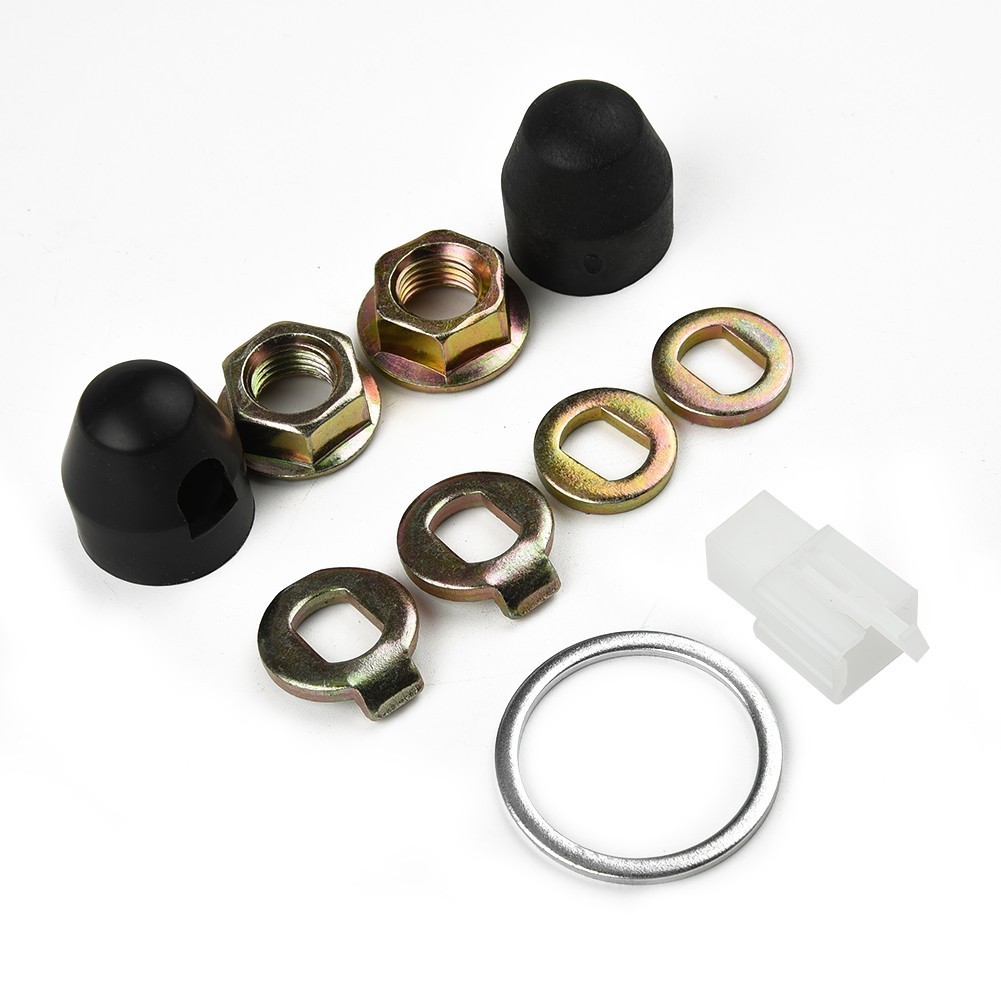 E-bike Hub Motor Axle M12/M14 Lock Nut /lock Washer /spacer /nut Cover Kit