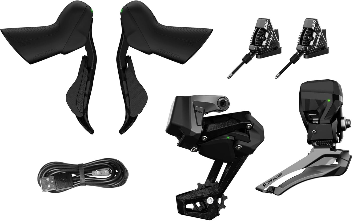 WheelTop EDS TX Road Bike ALLOY Hydraulic Disc Brake Electronic Groupset