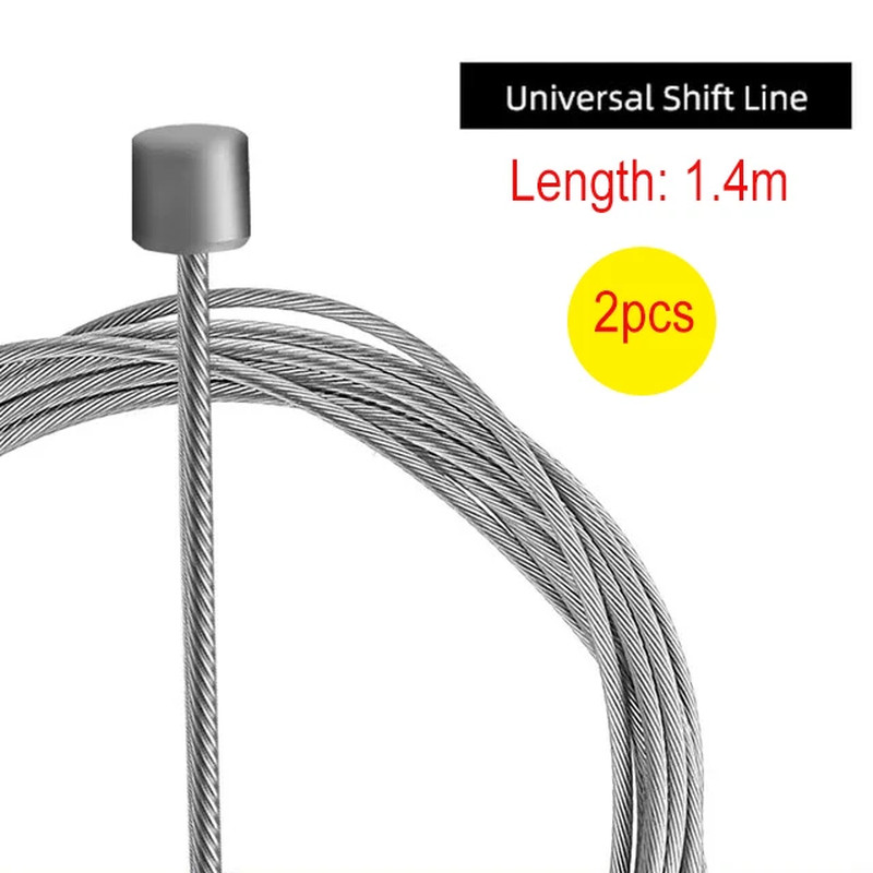 2PCS Bike Brake Shift Cable Inner Wire MTB Road Fixed Gear Bicycle Cable