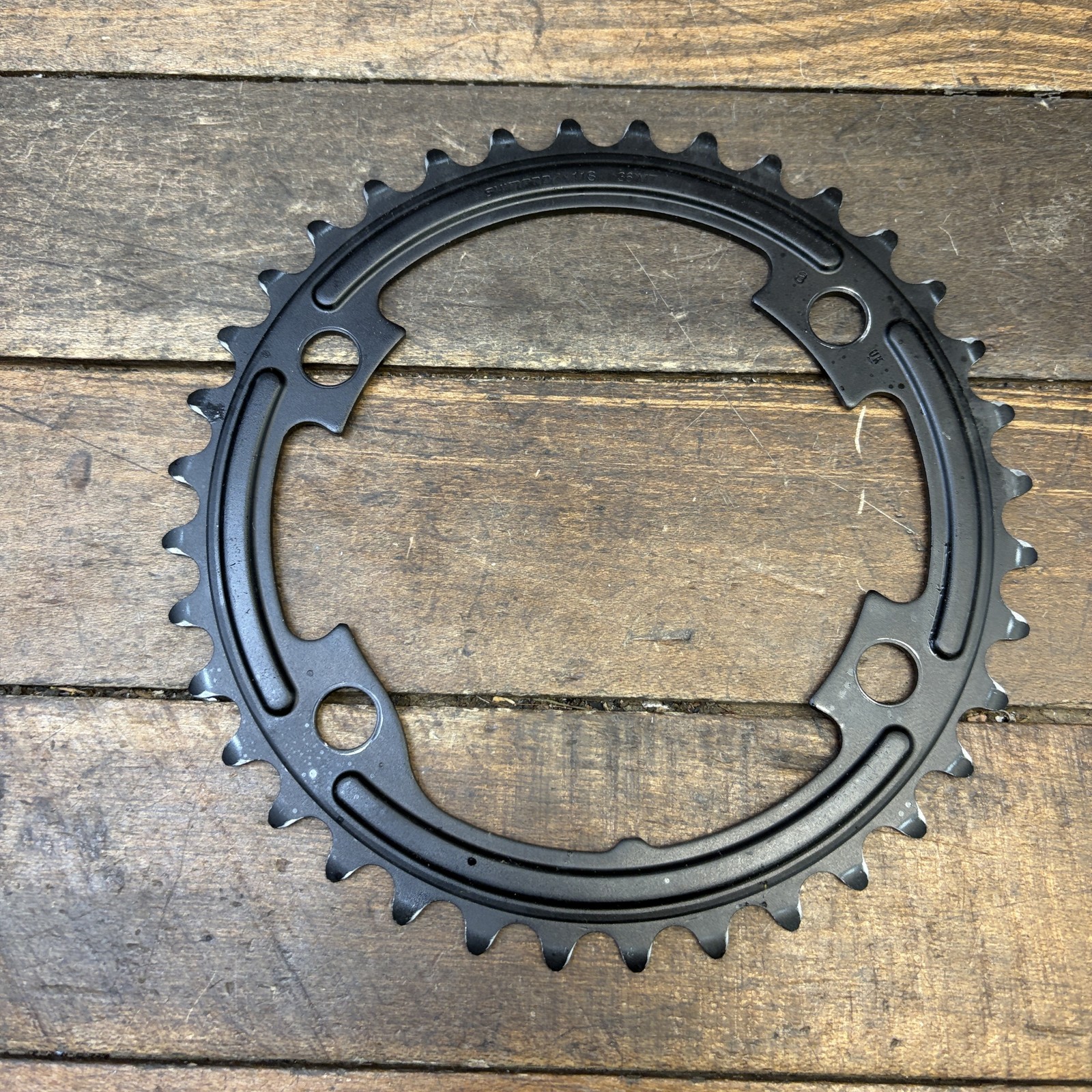 Shimano 36T Chainring 110 BCD 4-Arm Asymmetric Black 11 Speed Road Bike 36 Tooth