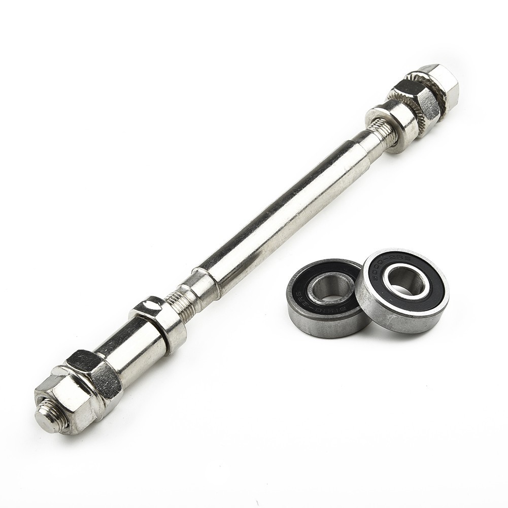 Bearing Bicycle Wheel Hub Axle Front Rear Solid Shaft Lever Bike Repai Part Tool