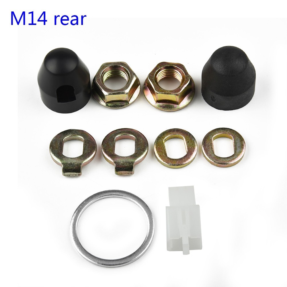E-Bike Hub Motor-Axle/M14 Lock Nut Lock Washer Spacer Nut Cover Replacement