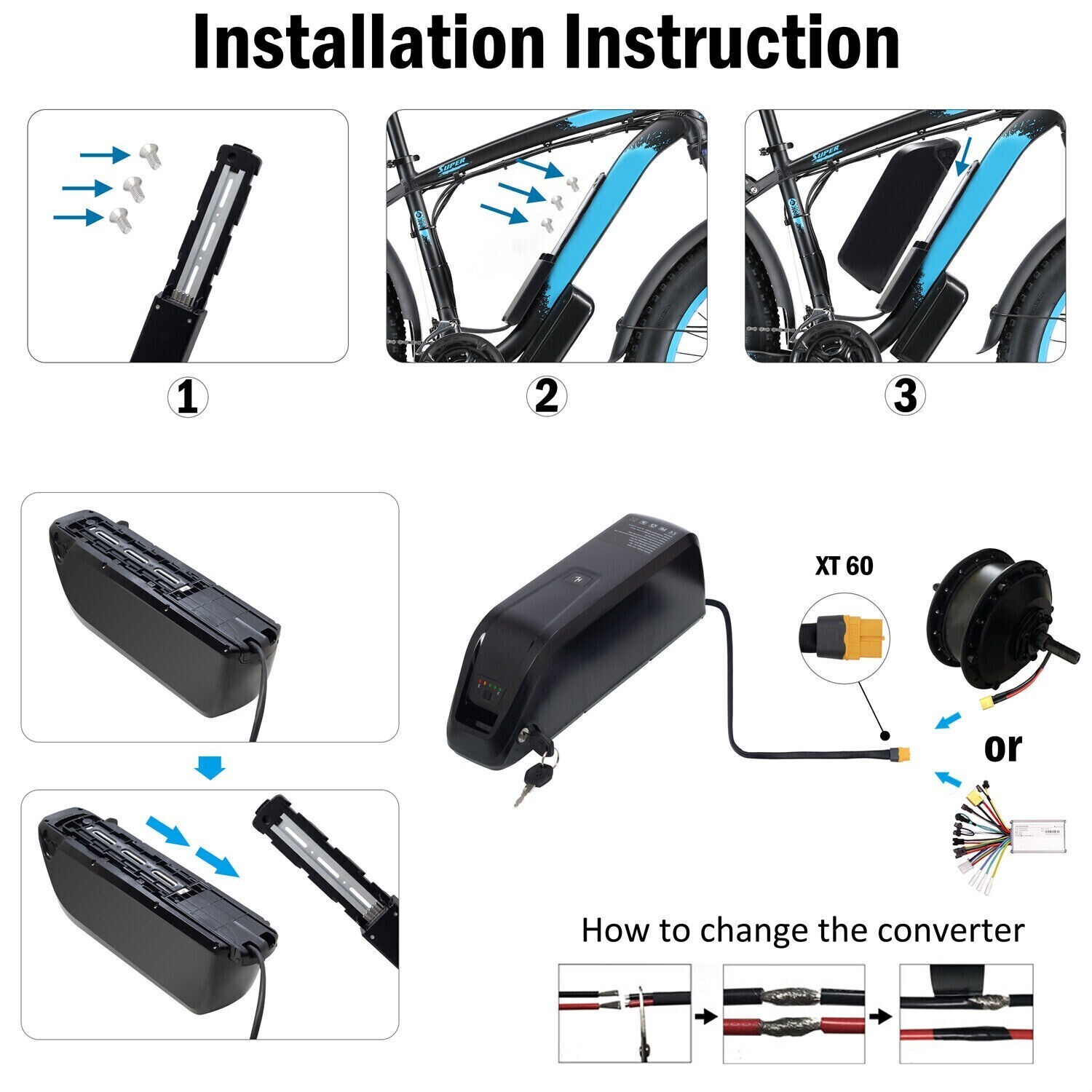 36V 15Ah 200W-1500W Electric Bike Fat Tire Ebike E-Bicycle Electric Bike Bicycle