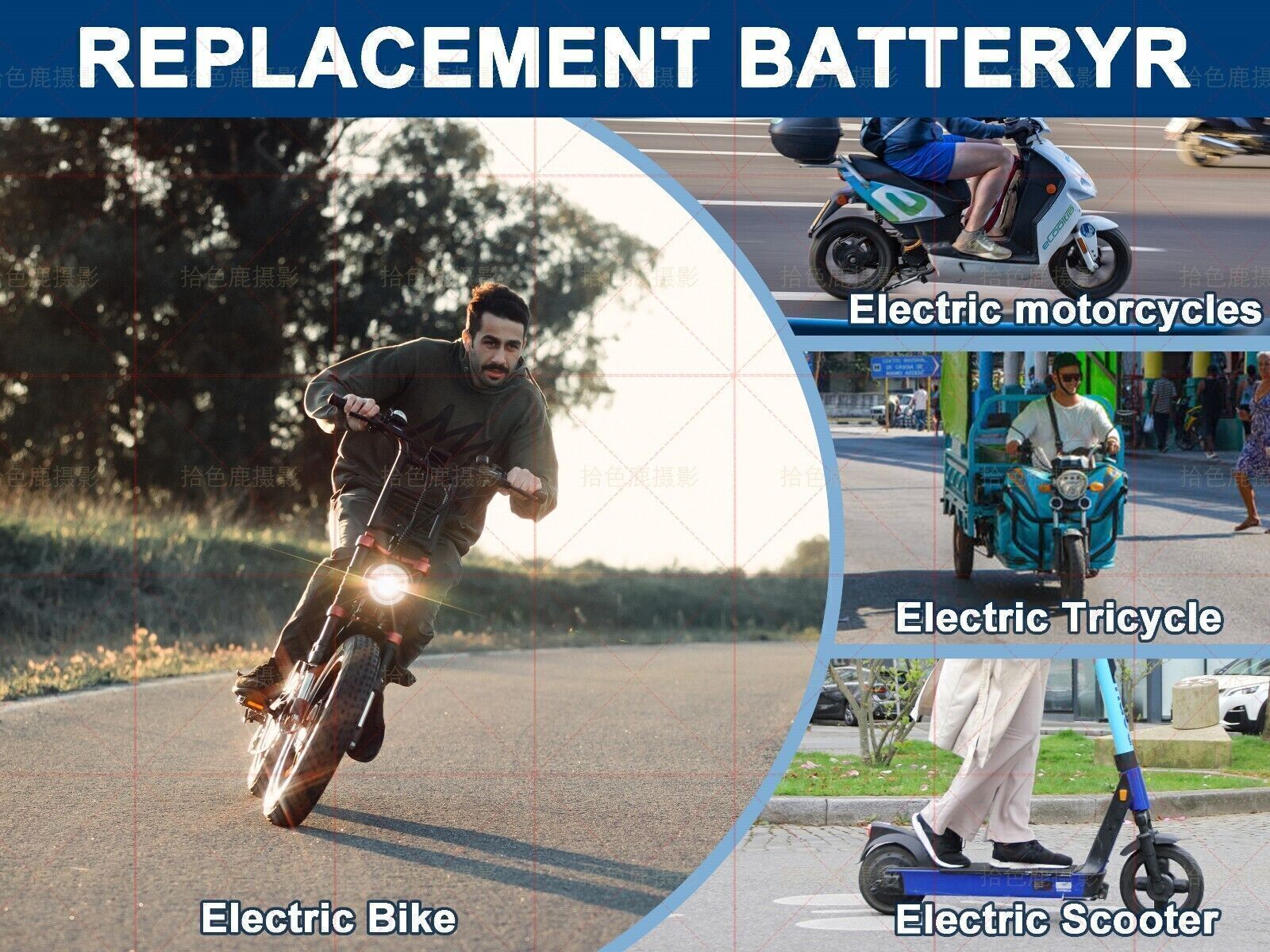 Lithium li-ion Ebike Battery 36V 20Ah Pack for 250W 350W 500W 750W 1000W Bicycle