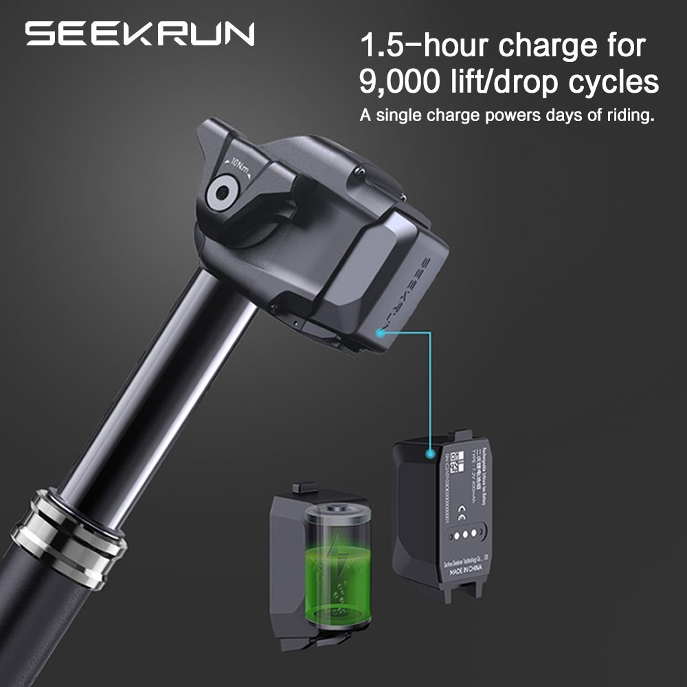 SEEKRUN S7 Bluetooth Dropper Seatpost MTB Seat Post Wireless 100/120/150/175mm