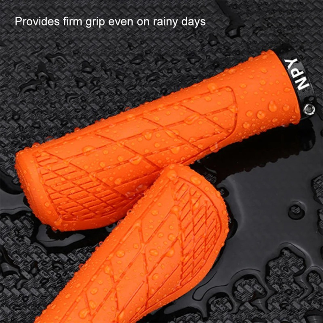 Bike Grips Rubber Mountain Bicycle MTB Handlebar Ergonomic Cycling Lock