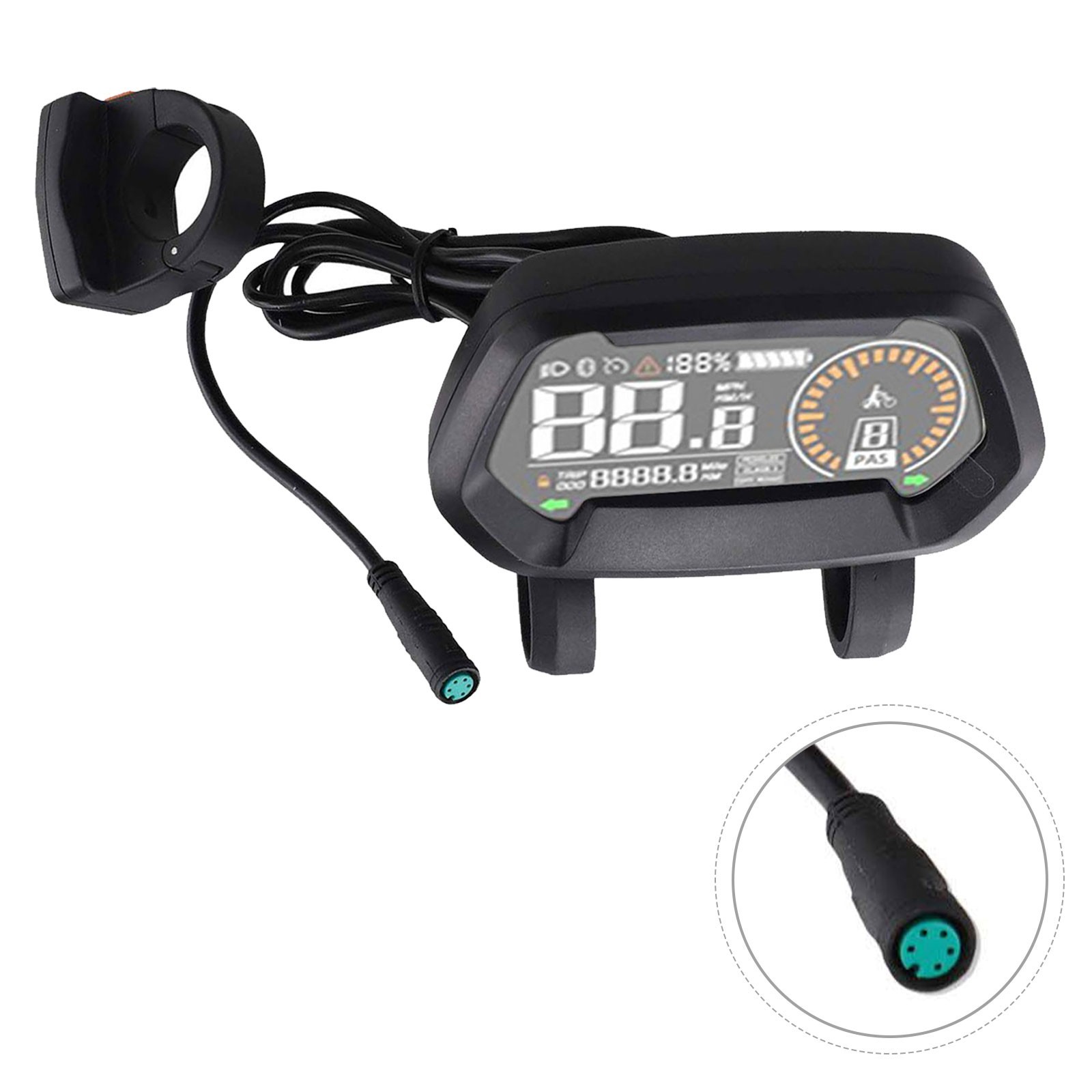For bafang Motor Color Display with IPX5 Waterproof and Removable Bracket