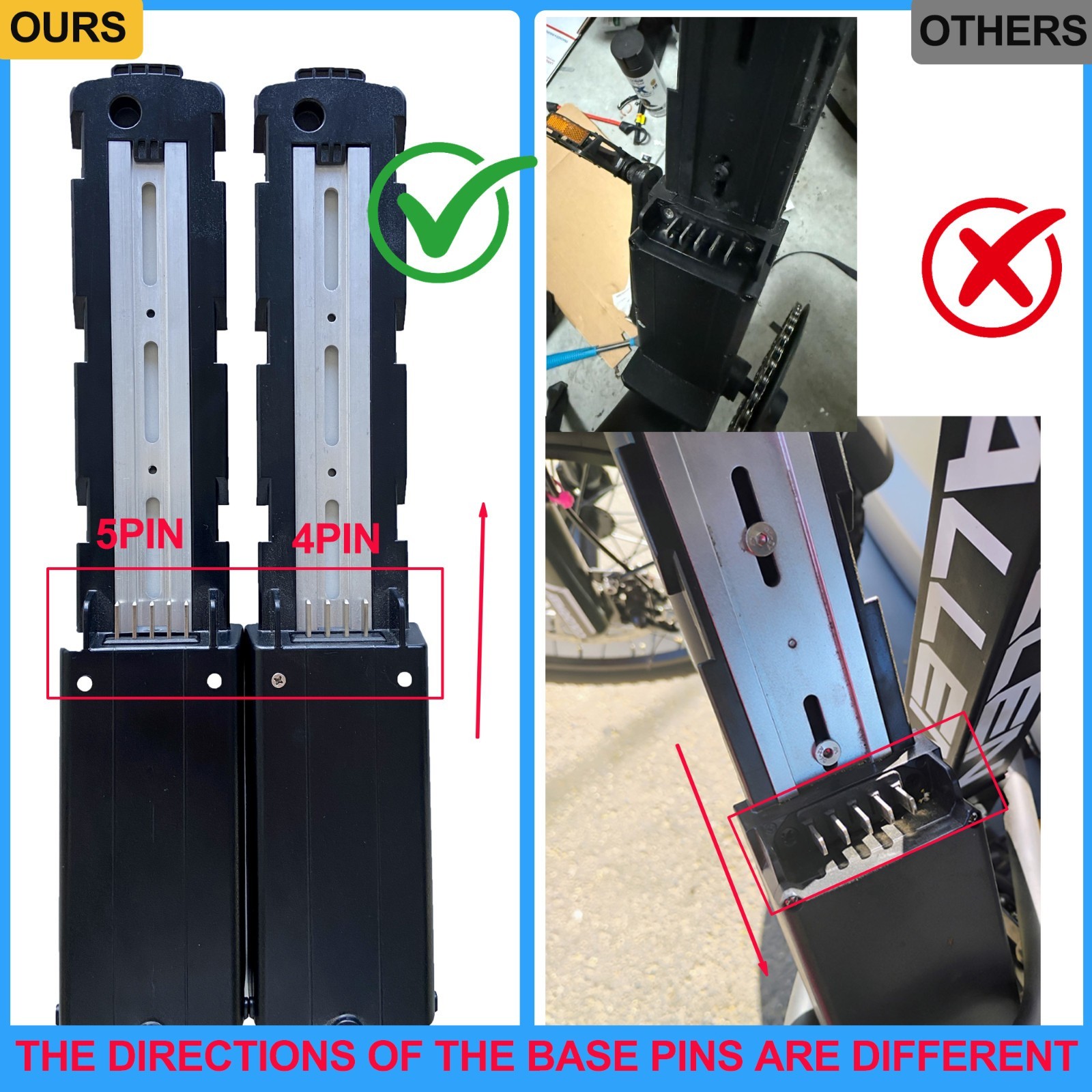 Electric Bike lithium Battery 36V 20Ah Battery for electric bicycle 1200W Motor