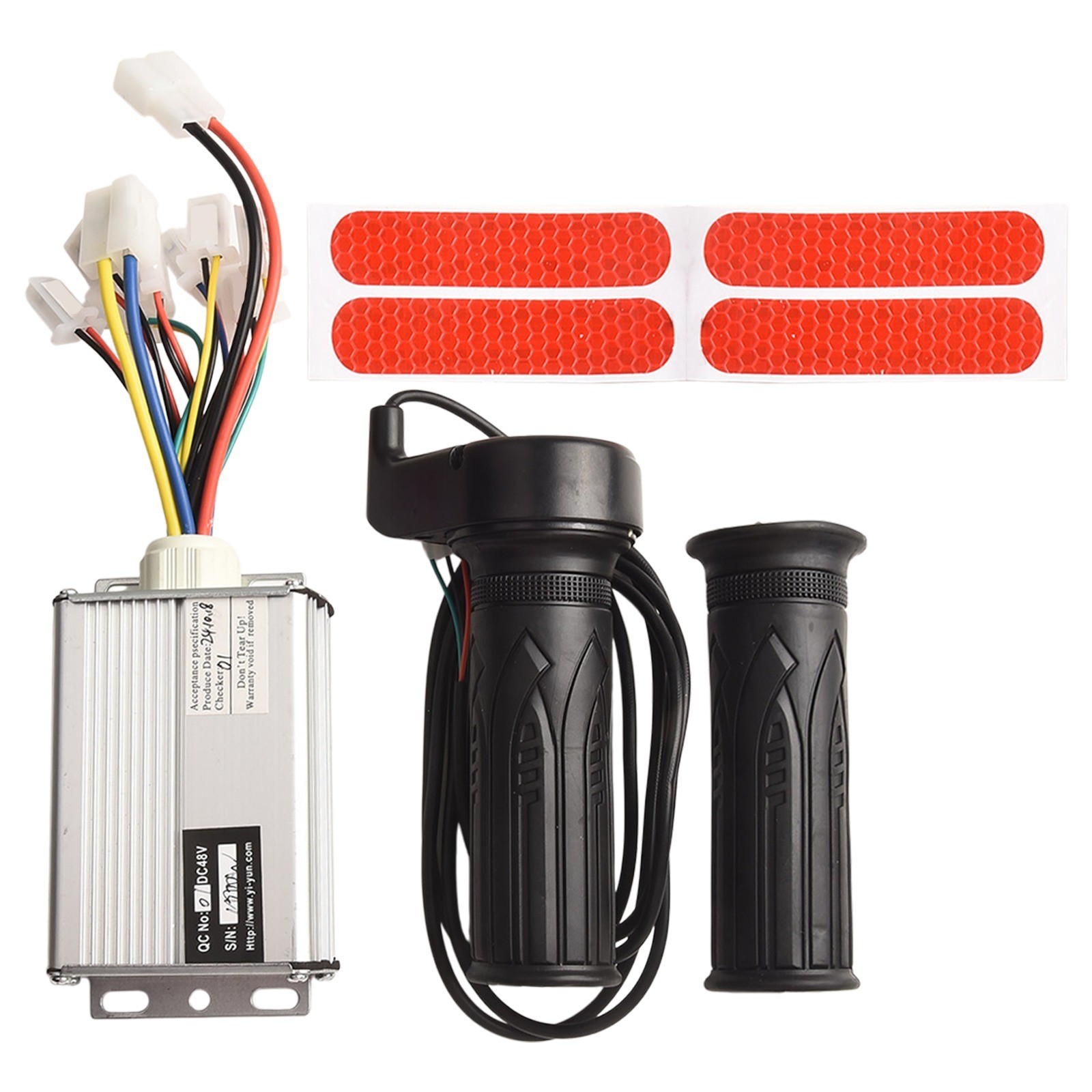 Compatible with 24V 48V Brushed Motors Brush Controller Throttle Grip Set