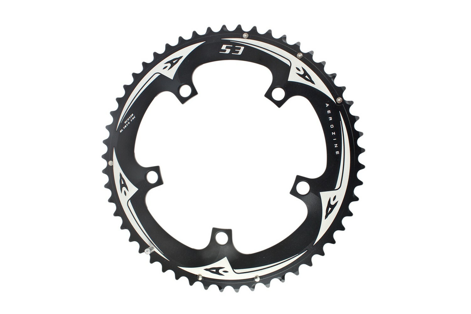 Aerozine Road Cyclocross eBike Bike 10 11 Speed Crankset Chainring 53T Black