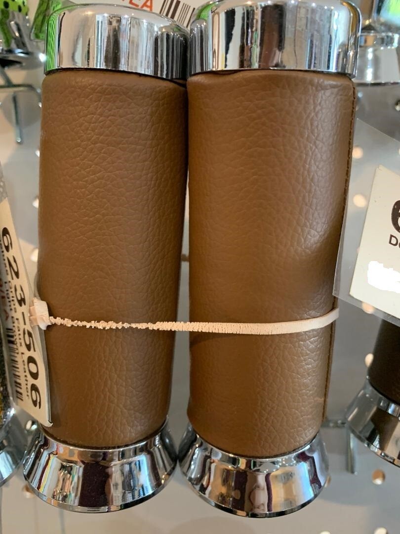 CUSTOM Bicycle Grips FAUX LEATHER Lowrider Beach Cruiser Bikes LIGHT BROWN
