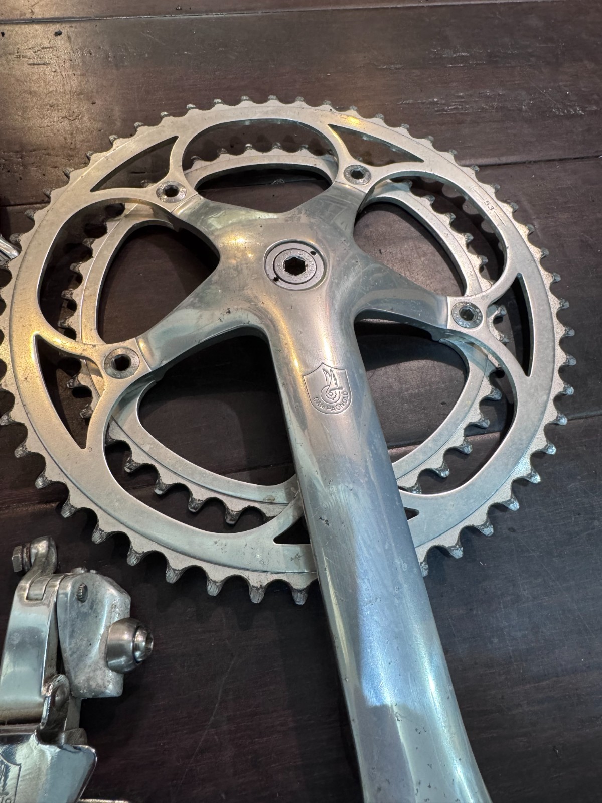 Campagnolo C-Record Group including 1st Gen rear derailleur and crank