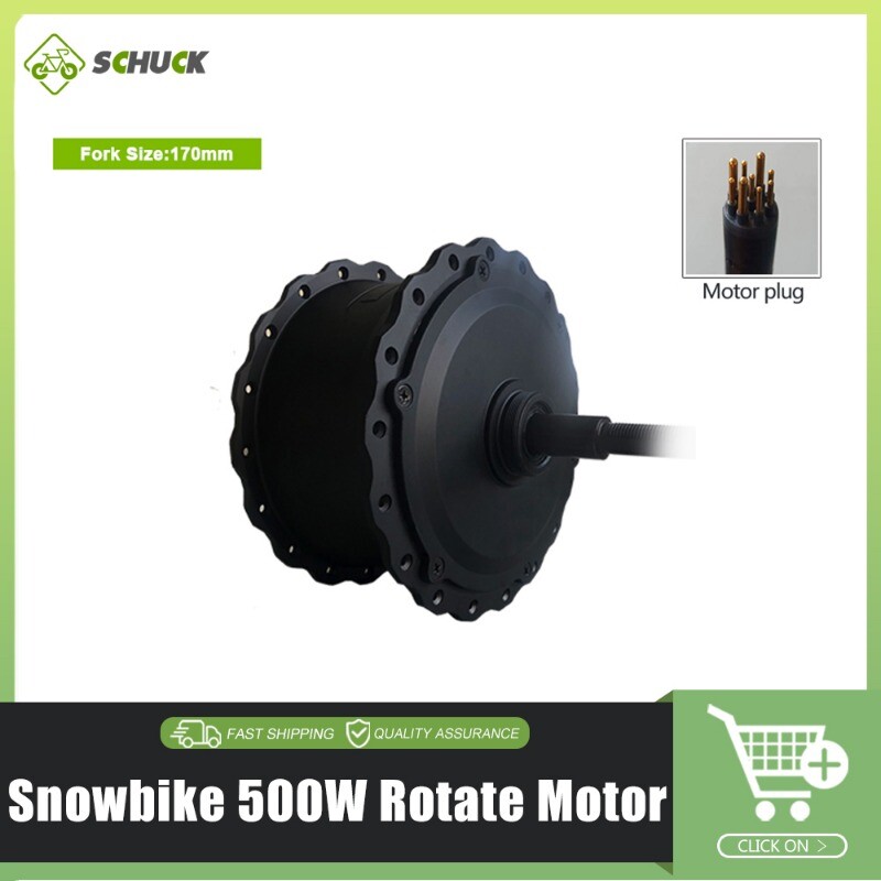 Snow E-bike 36V 48V 72V 500W 1000W 1500W 3000W Brushless Gearless Motor Wheel