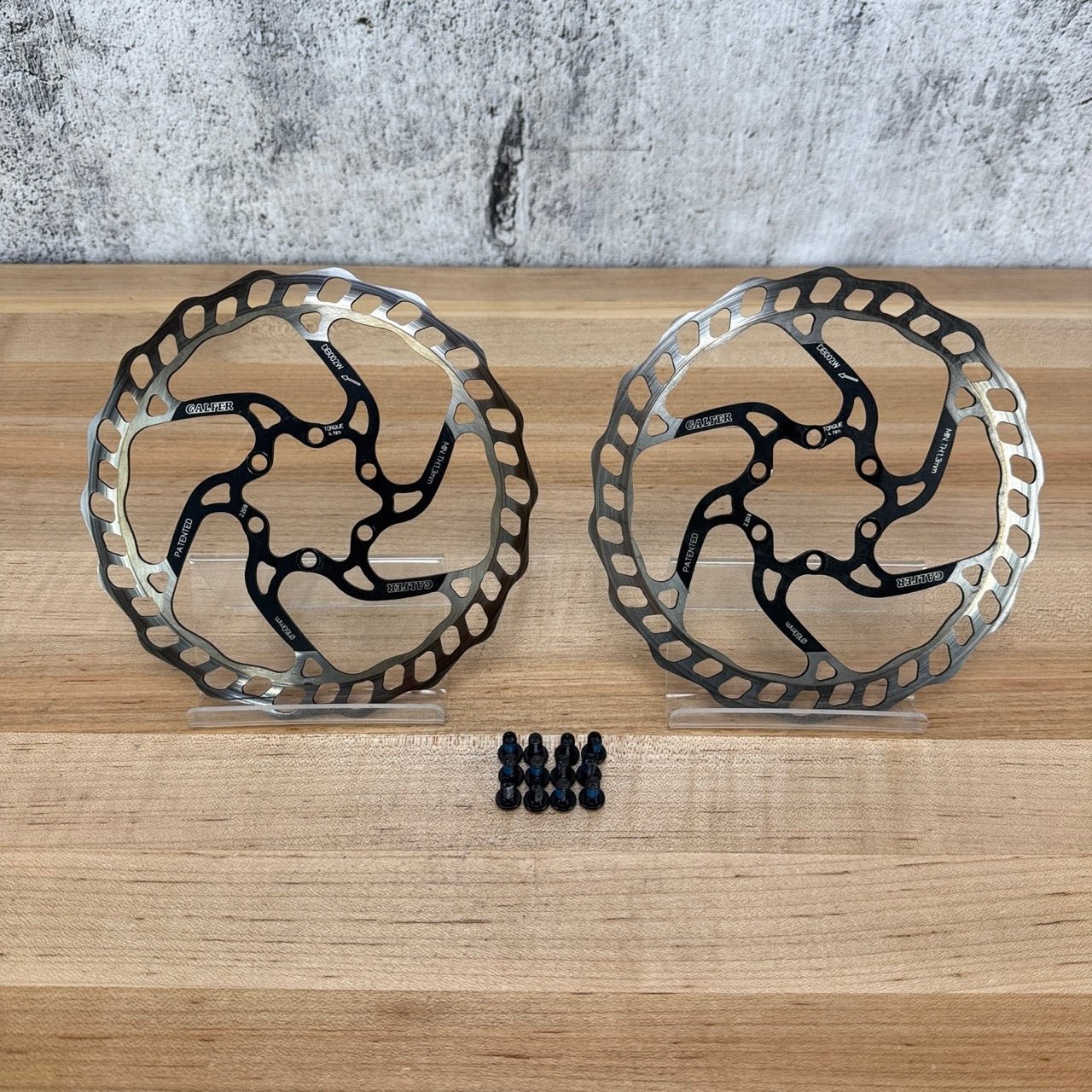 Galfer Wave Disc DB002W 160mm 6 Bolt Pair MTB Bike Brake Rotors 217g w/ Bolts