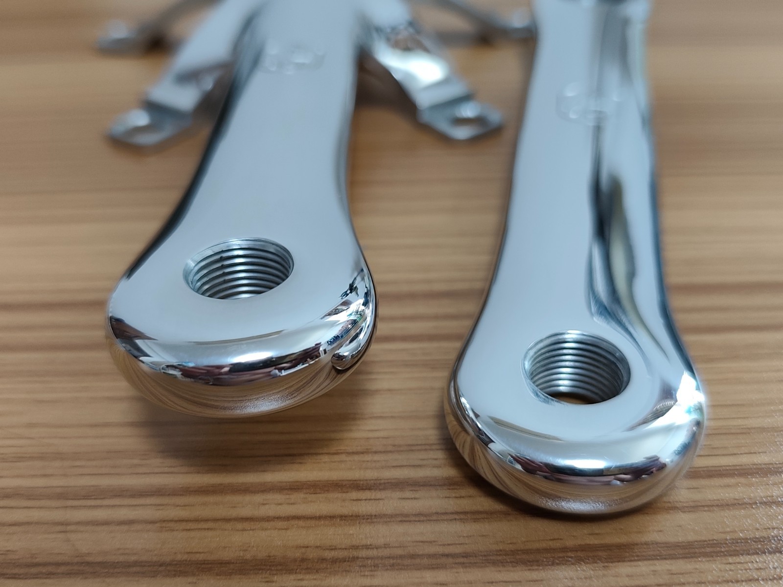 DIY Unbranded PISTA ROAD crankset Polished Engraved 165mm 144BCD