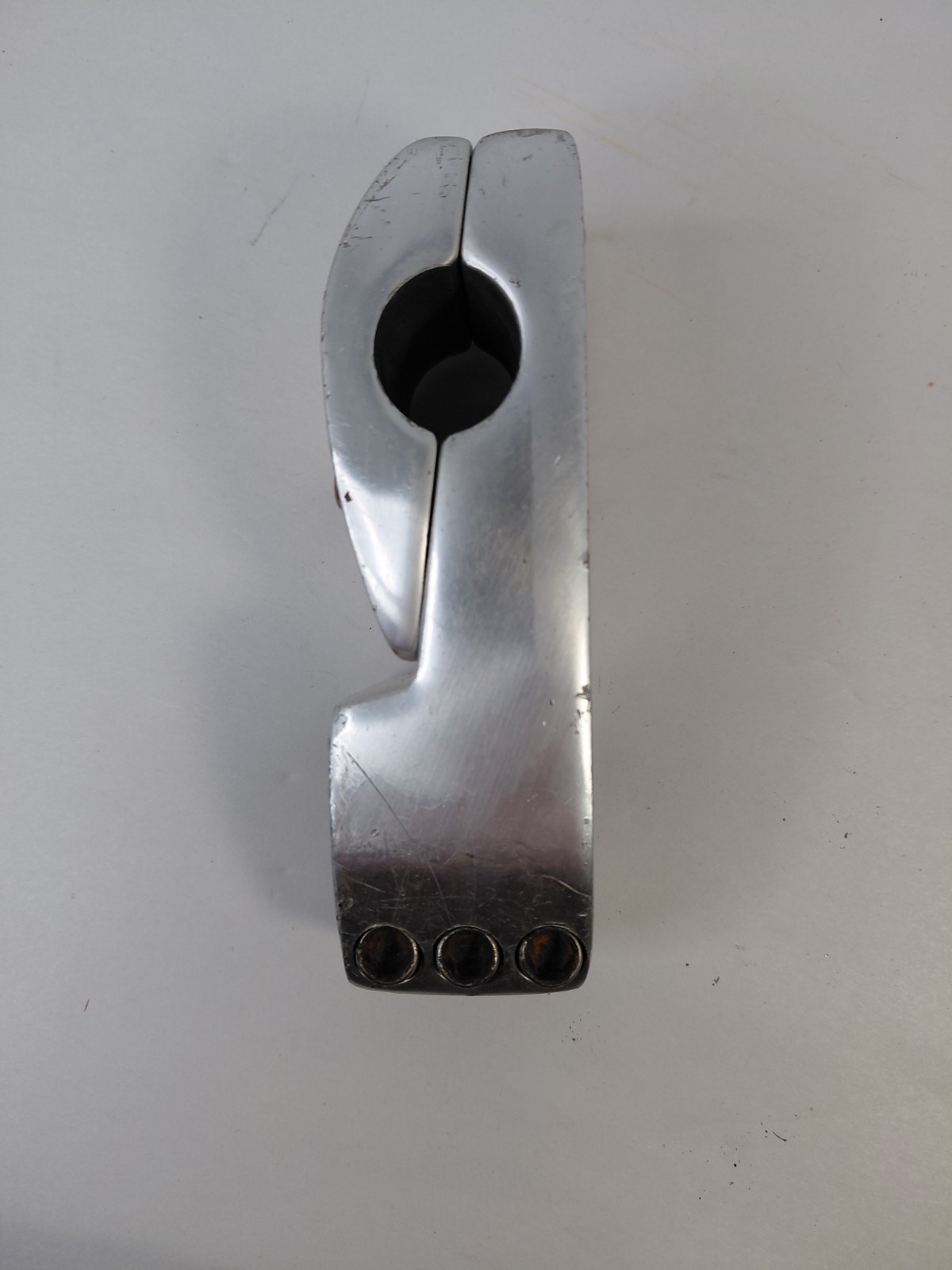 Redline BMX Stem 6 Bolt 1 1/8Threadless Silver Vintage 90s Alloy Bicycle RL