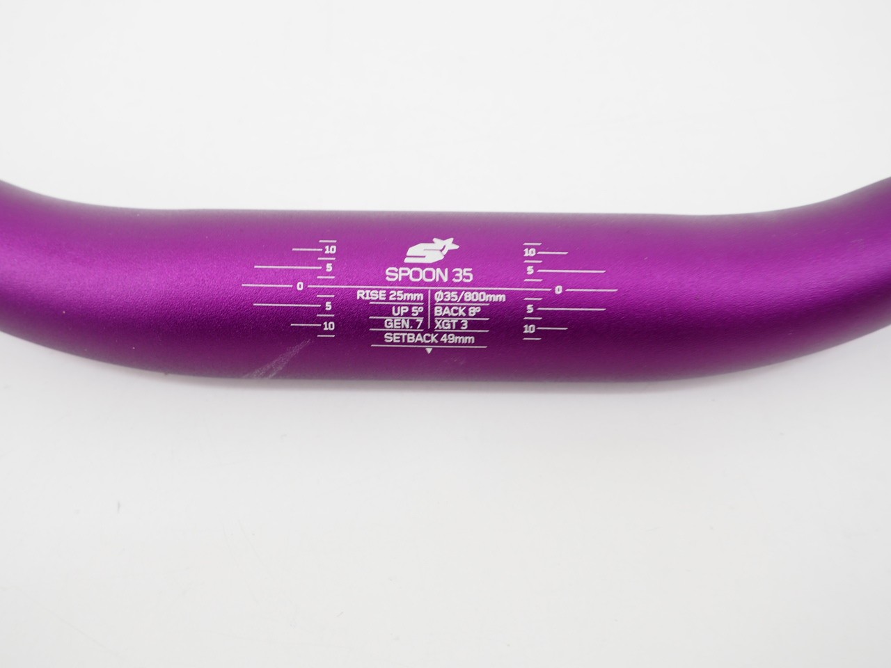 New! Spank Spoon 35 Mountain Bike Riser Bar 800mm x 35mm Clamp x 25mm Up Purple