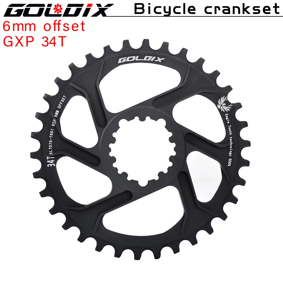 MTB Bike Chainring Chainwheel 0mm 3mm 6mm Offset 30T 38T SRAM 3Bolt Direct Mount