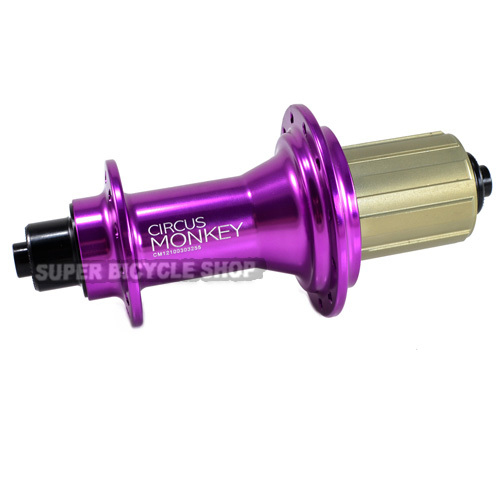 Circus Monkey HRW Road Hubs, 24 Hole ,1 Pair, Purple