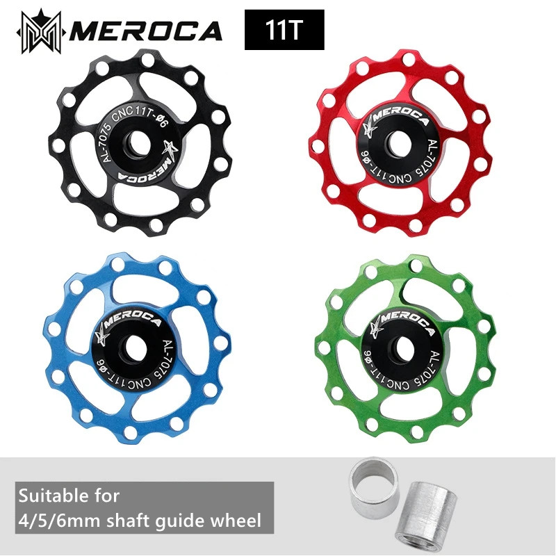 MEROCA 2Pcs MTB Bike Jockey Wheels 11T 13T 8-11 Speed Shimano SRAM Pulley