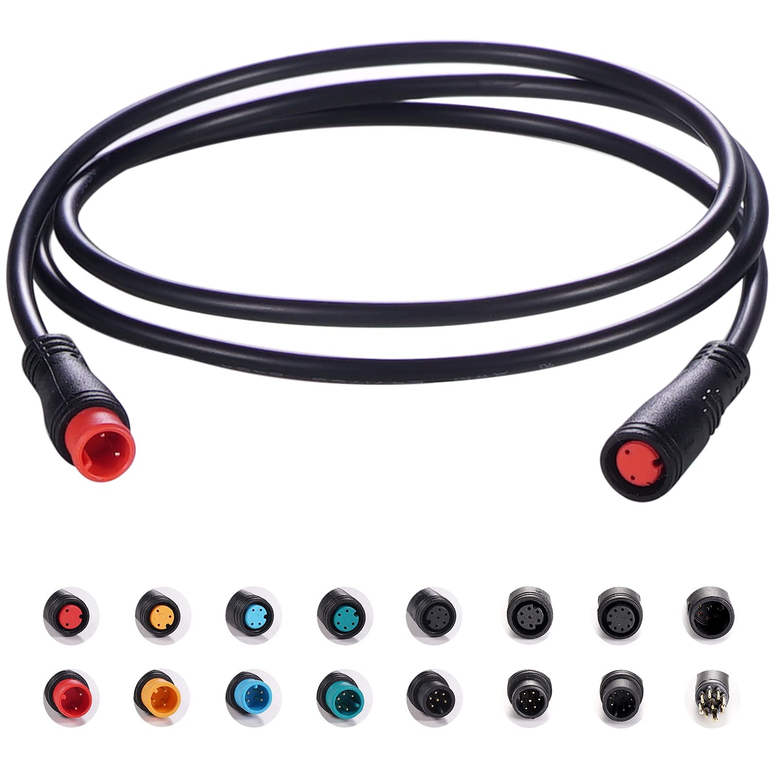 baluoqi Extension Cable 2Pin/3Pin/4Pin/5Pin/6Pin/8Pin/9Pin Waterproof Plug Wo…