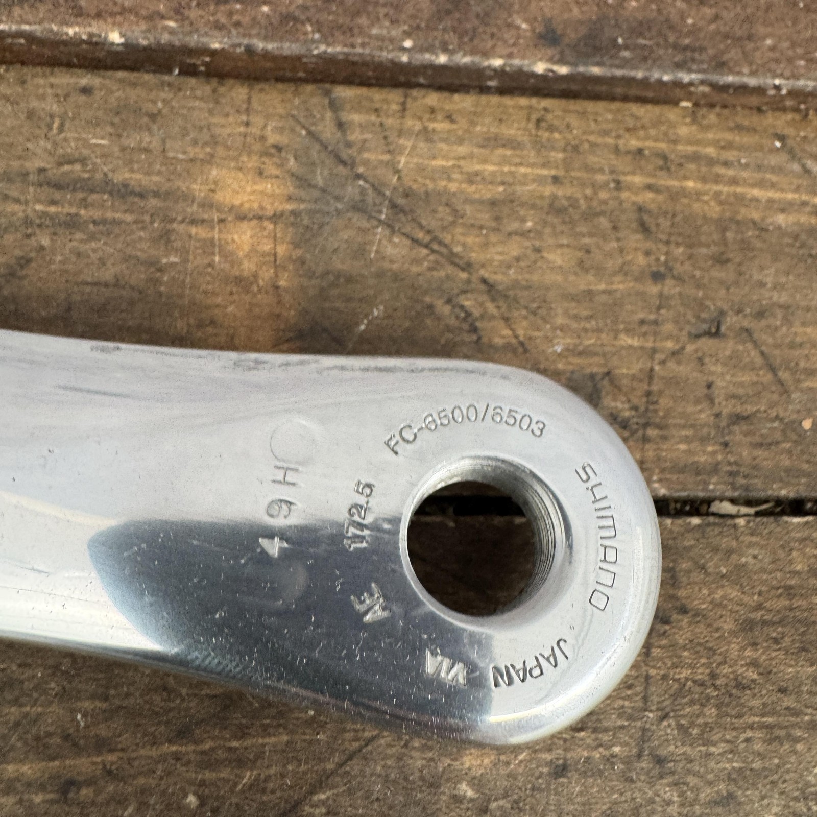 Vintage Shimano Ultegra TRIPLE FC-6503 Crankset 172.5 130BCD Octalink Nice Logos