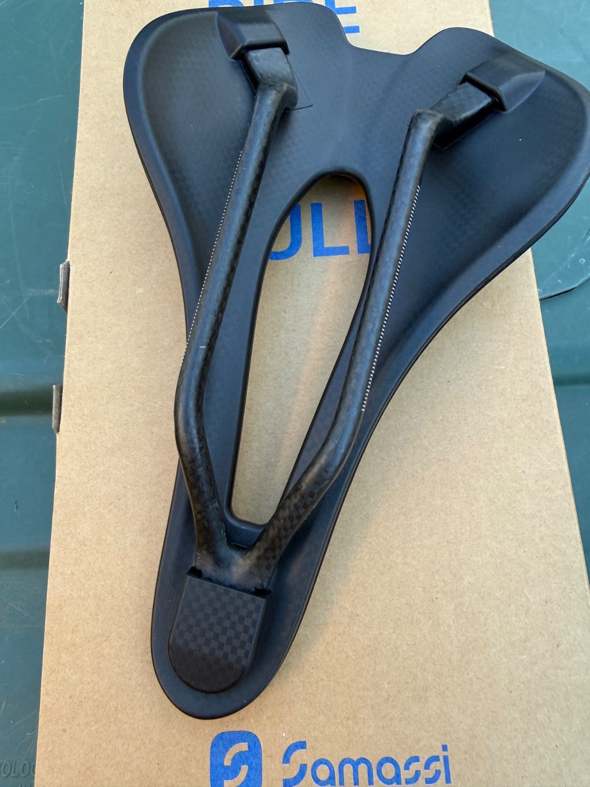 Samassi 3D Printed Saddle 145mm x 250mm, Ultralight Full Carbon Rail Road Saddle
