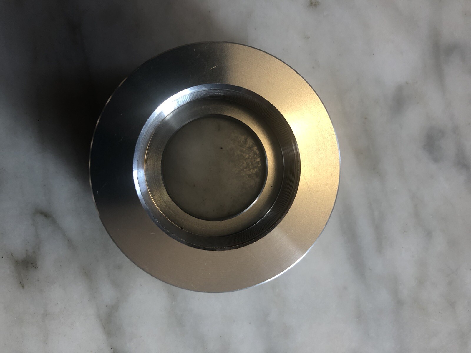 New-Old-Stock CNC Machined 6-Bolt Threaded Disc Converter for Flip-Flop Hub.