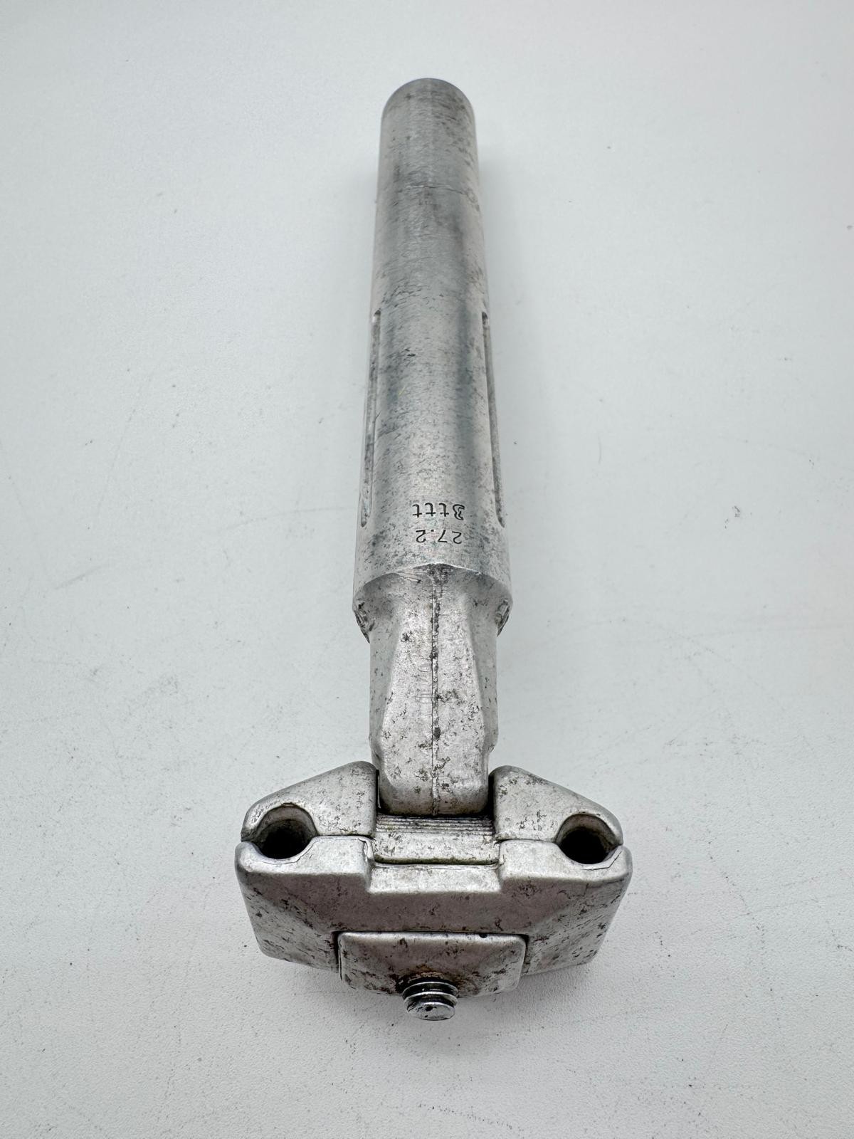 3ttt Criterium Fluted Seatpost 27.2mm Silver Micro Adjust 200mm Made in Italy