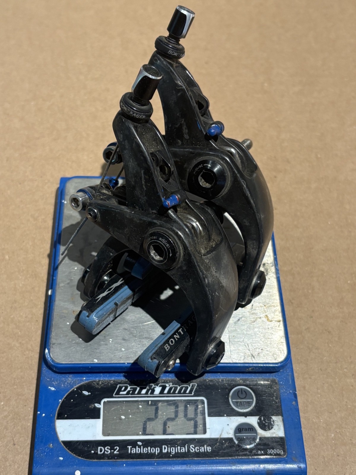 Bontrager race lite rim brake carbon calipers weight weenie 229 grams