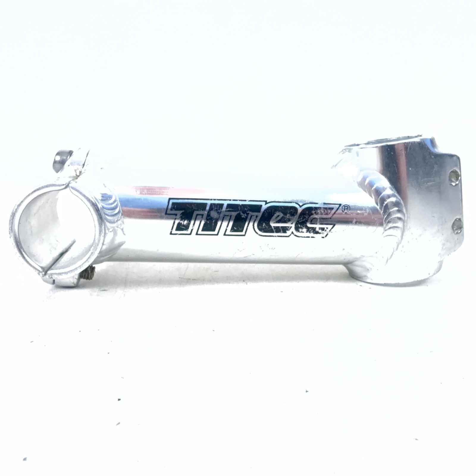 Vintage Titec Stem 1 1/8 in Threadless 25.4 mm MTB 120 mm 2 Bolt Silver 90s