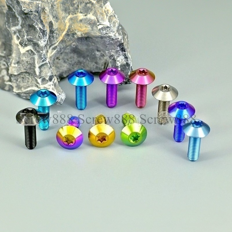 Titanium Screw Trox Umbrella Head Ti Bolts M5x12 15 20 25mm – 4 Color