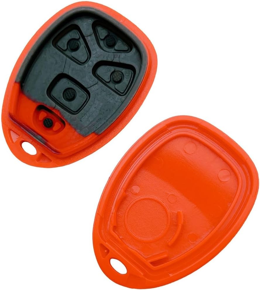 Replacement Keyless Entry Remote Key Fob Case Cover for 5 Buttons Color: 1 Red