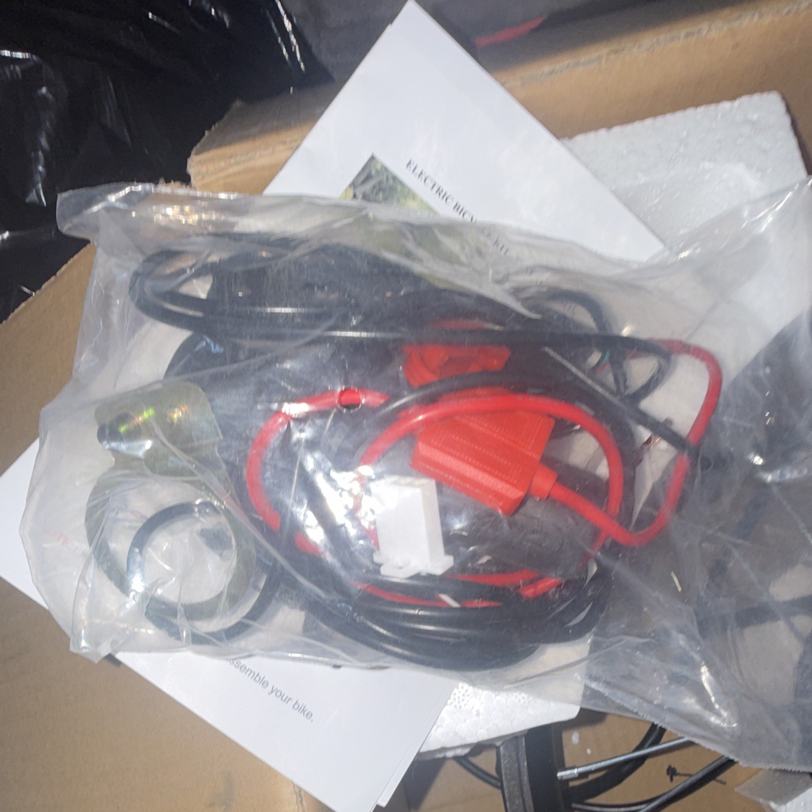36V 250W Electric Bicycle Conversion Kit Hub Motor Wheel Controller Cables Black
