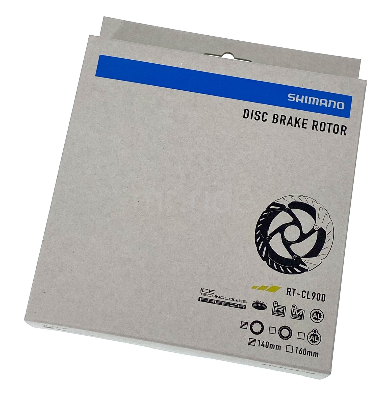 2x Shimano DURA-ACE RT-CL900 Center Lock Bike Disc Rotor 160+140mm,w/Lockring