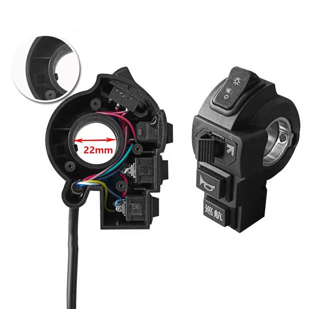 Accessory Bicycle Switch ABS Plastic Rainproof Scooter Size 64x78mm