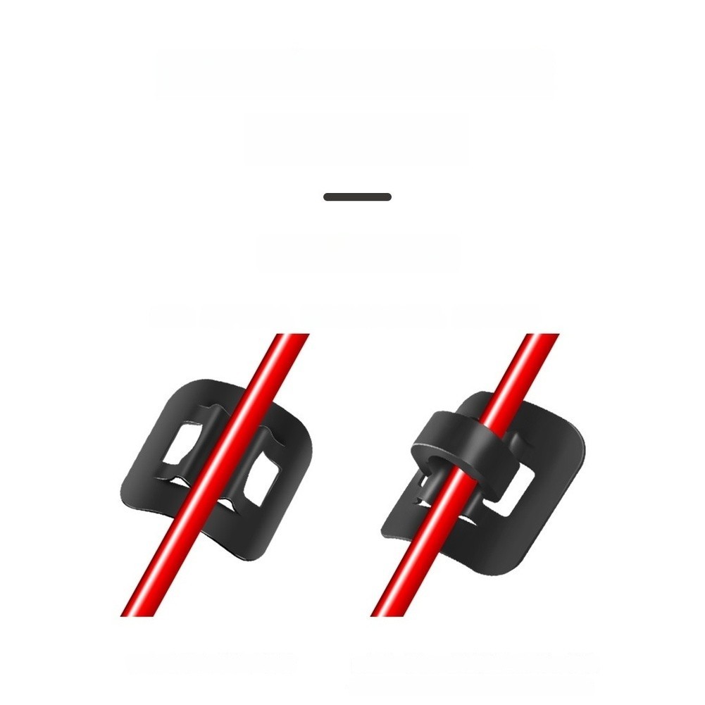 C-Shaped Cable Clip for Bikes Plastic Metal Aluminum Alloy for Brake Gear Lines