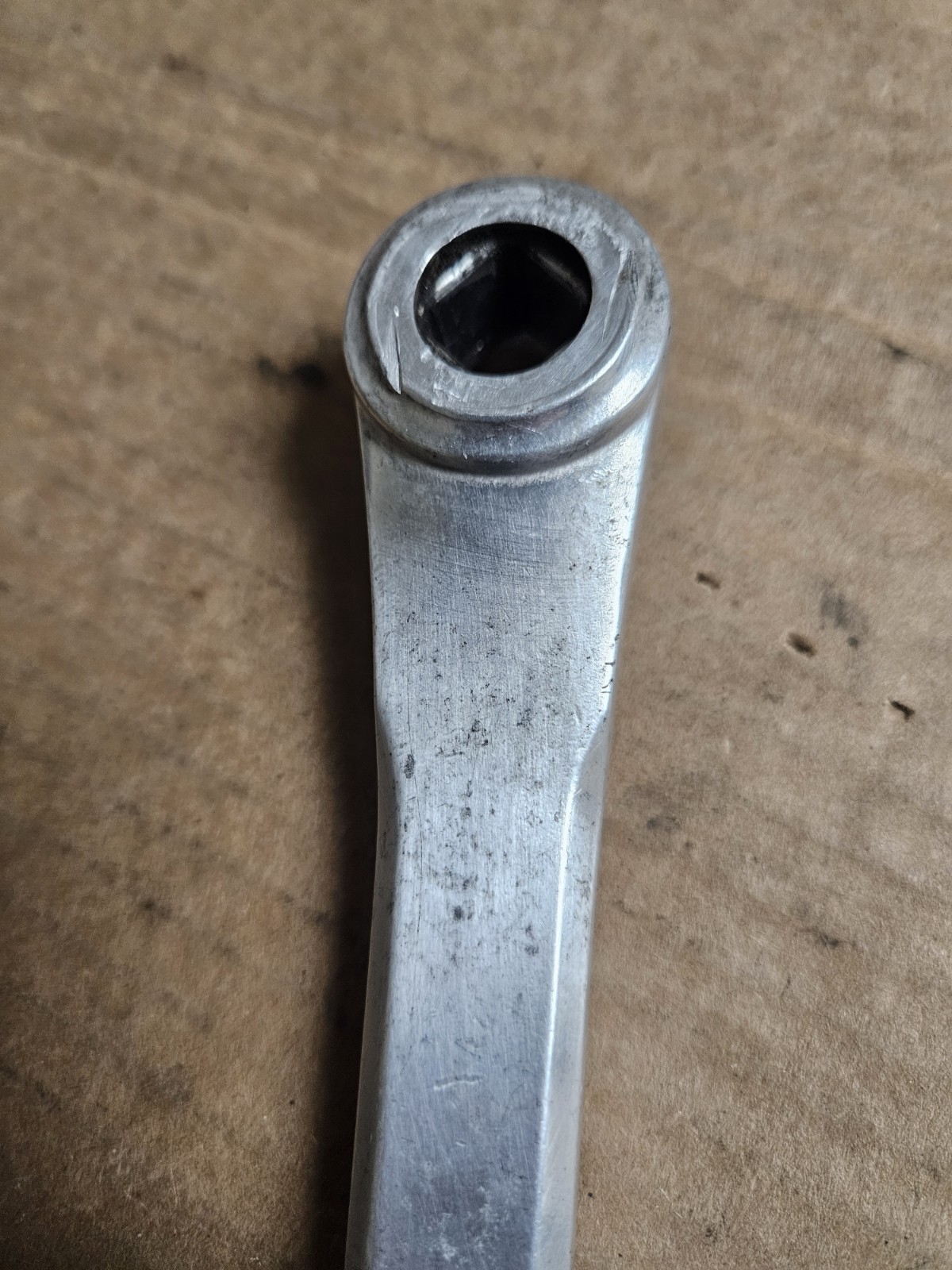 1980 Takagi Tourney Crankset, double 52/40T, 170mm, 130 BCD, square taper, used