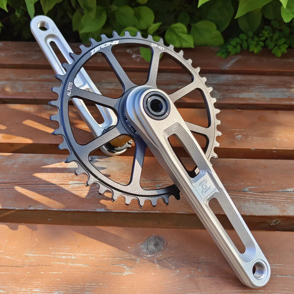 Road Bike Crankset 165/170/175mm Hollow Crank Chainring 40/42/44/46/48/50T