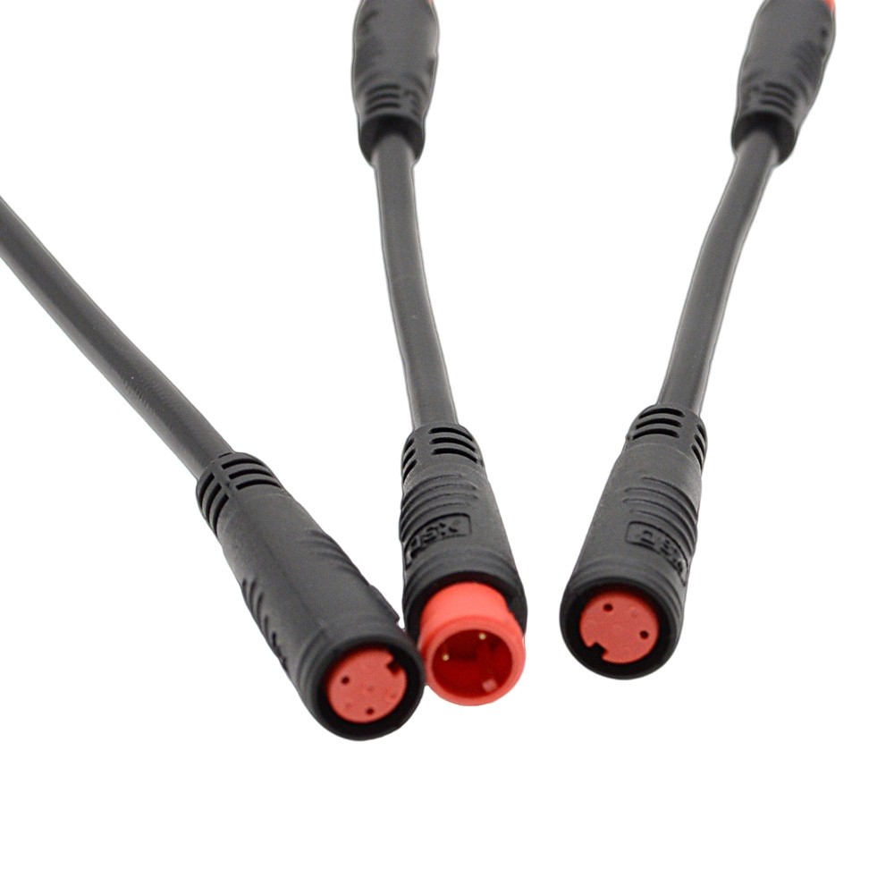Ebike Extension Cable M8 2 Pin Waterproof Connector Cable Male to Female/Male