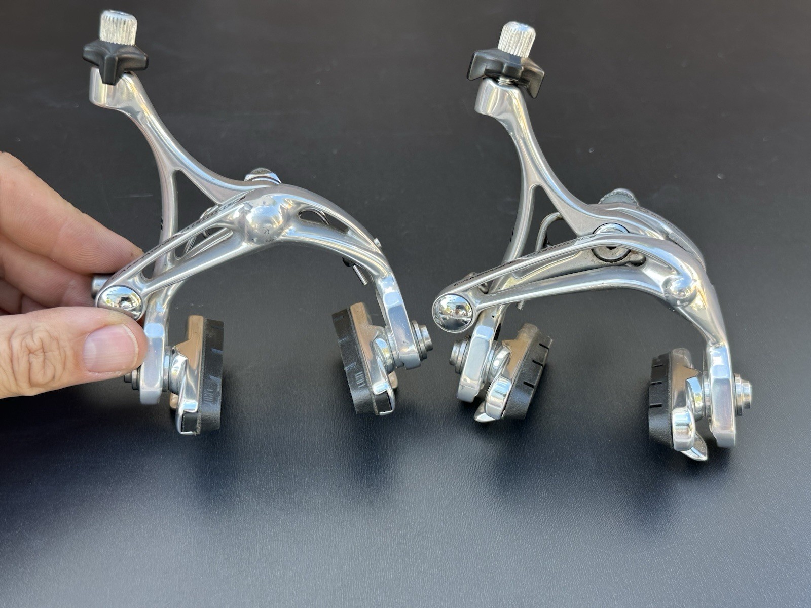 Campagnolo Chorus Skeleton Dual Pivot Brake Calipers Silver Alloy VGC!