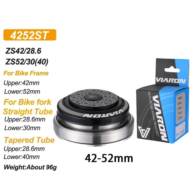 Bike Threadless Headset Sealed Bearing MTB Road Straight Tapered Fork