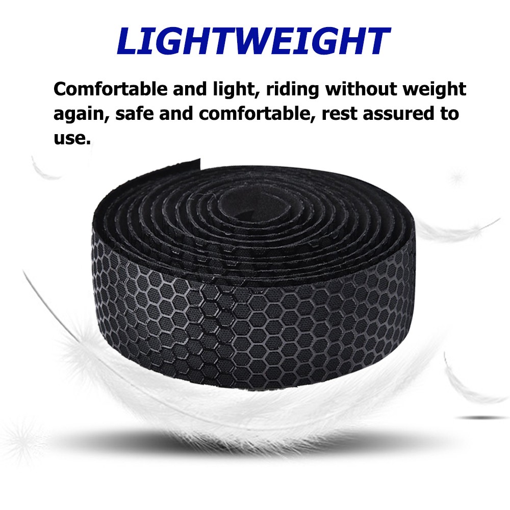 2PCS Bicycle Handlebar Tapes Road Bike Handle Bar Wraps Non-Slip Soft EVA Straps